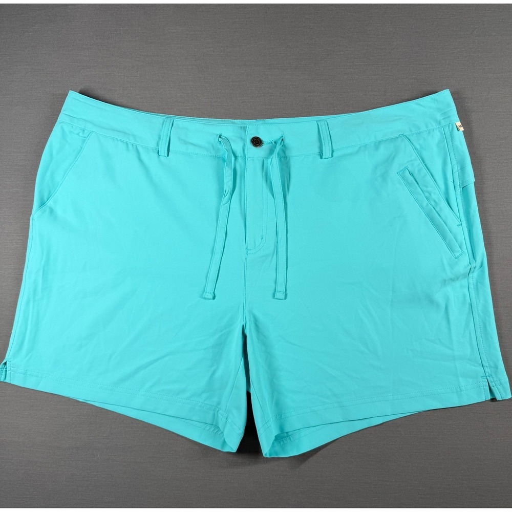 Magellan Outdoors Womens Shorts Sz 2X Aqua Pockets Vented Lightweight Utility